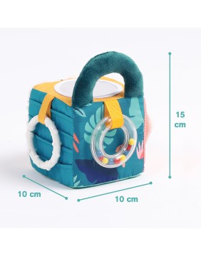 LUDI medžiaginis veiklos kubas, lapeliai