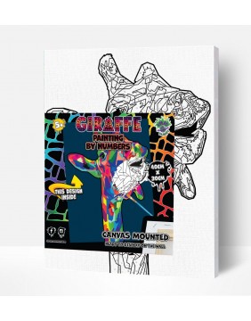 Splat Planet tapyba pagal skaičius, ŽIRAFA 30x40 cm