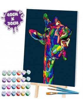 Splat Planet tapyba pagal skaičius, ŽIRAFA 30x40 cm