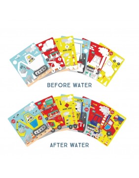 Vandeniu piešiama knygelė, Statybos