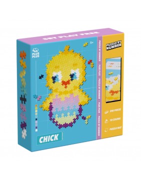 Plus Plus dėlionė pagal skaičius VIŠČIUKAS, 250 det.