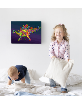 Splat Planet tapyba pagal skaičius, STEGOZAURAS 30x40 cm