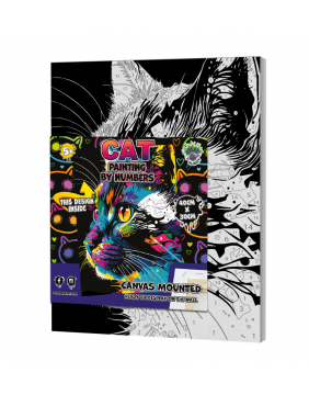 Splat Planet tapyba pagal skaičius, RYŠKI KATYTĖ 30x40 cm