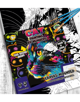 Splat Planet tapyba pagal skaičius, RYŠKI KATYTĖ 30x40 cm