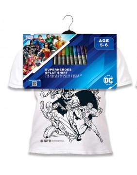 Splat Planet marškinėliai su flomasteriais, Justice League