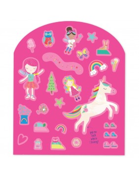 Rinkinys su daugkartiniais lipdukais, Vaivorykštės fėja