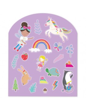 Rinkinys su daugkartiniais lipdukais, Vaivorykštės fėja