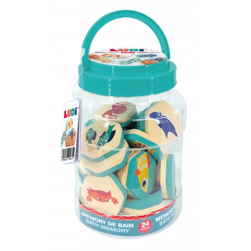 LUDI maudymosi žaislų rinkinys, Atminties kortelės