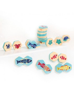 LUDI maudymosi žaislų rinkinys, Atminties kortelės