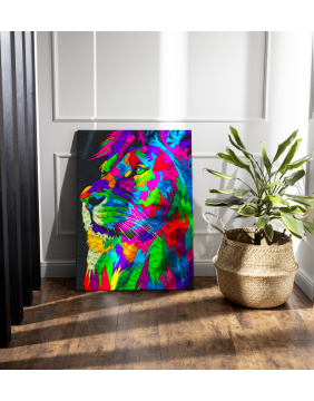 Splat Planet paveikslas iš modelino, Liūtas 30x40cm