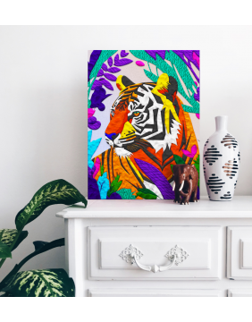 Splat Planet paveikslas iš modelino, Tigras 30x40cm