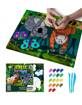 Splat Planet paveikslas iš modelino, Džiunglės 30x40cm