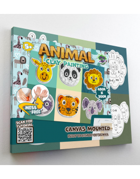 Splat Planet paveikslas iš modelino, Gyvūnėliai 30x40cm