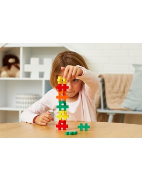 Plus Plus konstruktorius, didelių detalių rinkinys, 130 det.