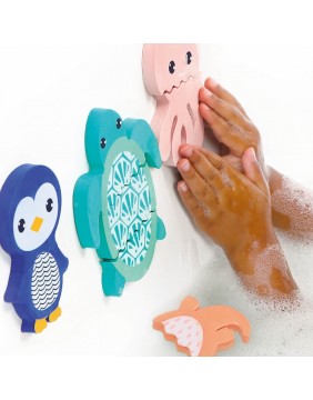 LUDI maudymosi žaislas, sudėk ir prilipink