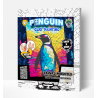Splat Planet paveikslas iš modelino, Pingvinas 30x40cm