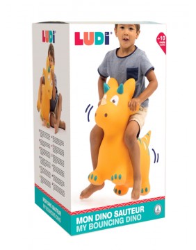 LUDI šokliukas, geltonas dinozauras