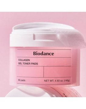 BIODANCE Collagen Gel Toner Pads - geliniai toniko padeliai 60 vnt