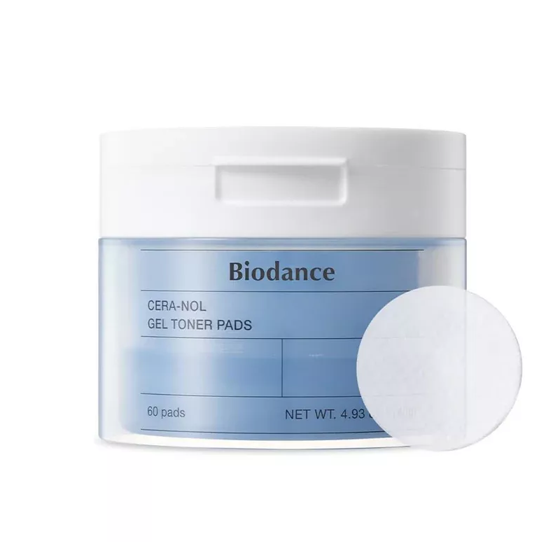 Biodance Cera Nol Gel Toner Pads drėkinamieji veido padeliai, 60 vnt