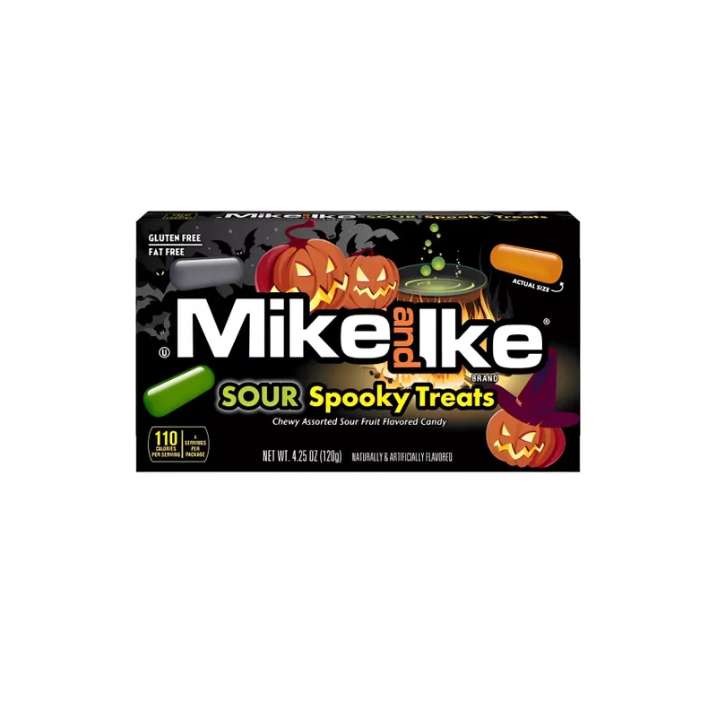 Kramtomi saldainiai MIKE AND IKE (SOUR SPOOKY TREATS), 120g