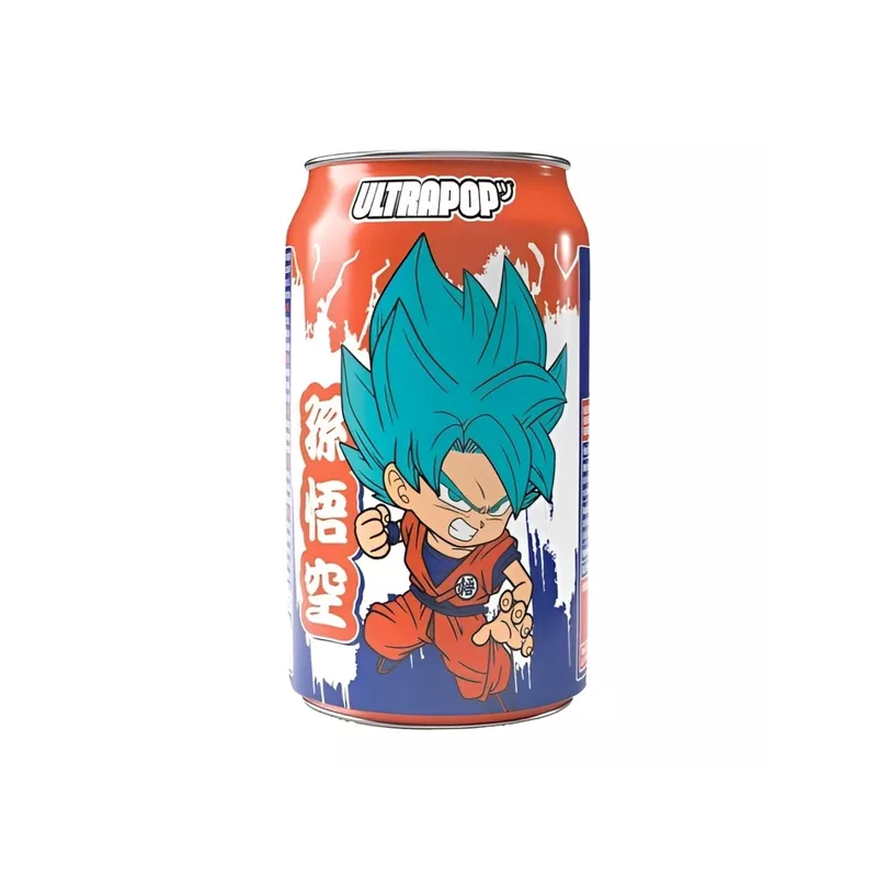 Gazuotas gaivusis gėrimas ULTRA POP DRAGON BALL SUPER GOKU (STRAWBERRY & BANANA), 330ml