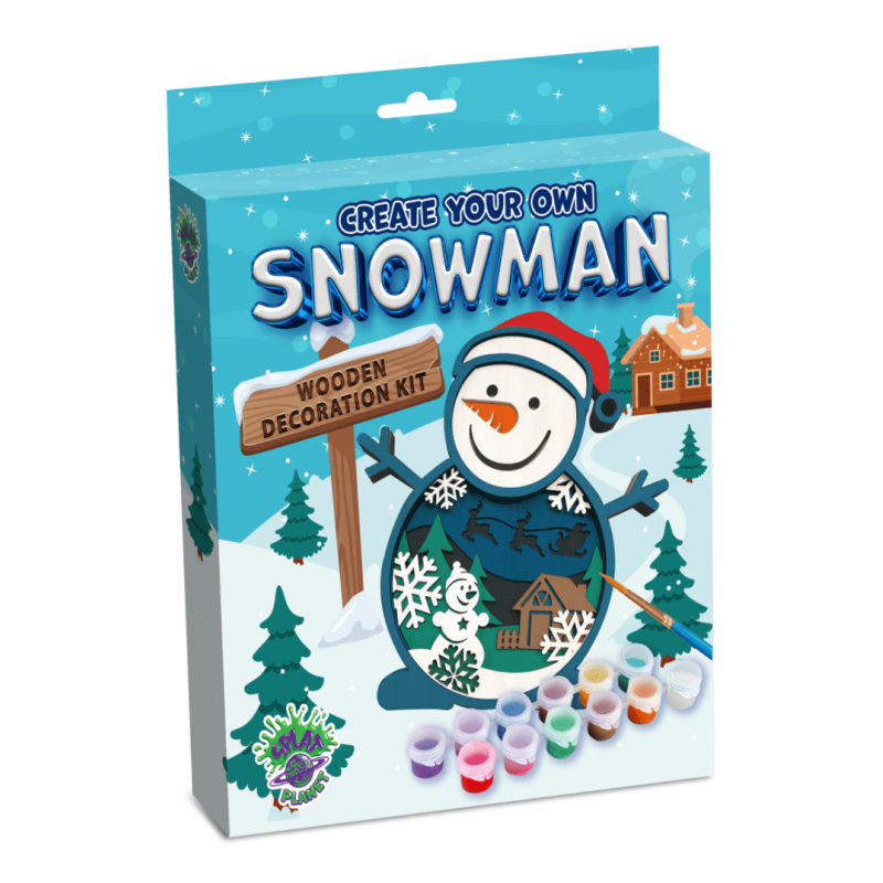 Splat Planet 3D medinis paveikslas, Sniego senis