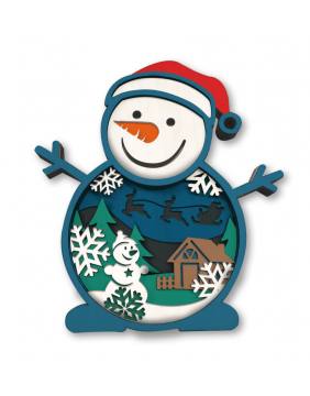 Splat Planet 3D medinis paveikslas, Sniego senis