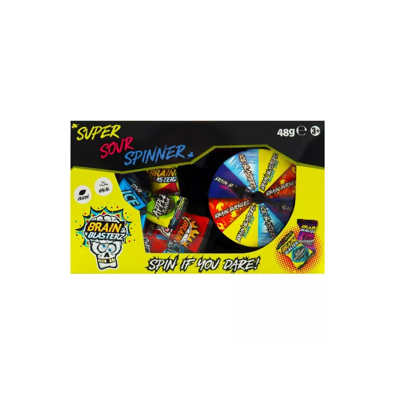 Saldainiai BRAIN BLASTERZ SUPER SOUR SPINNER, 48g