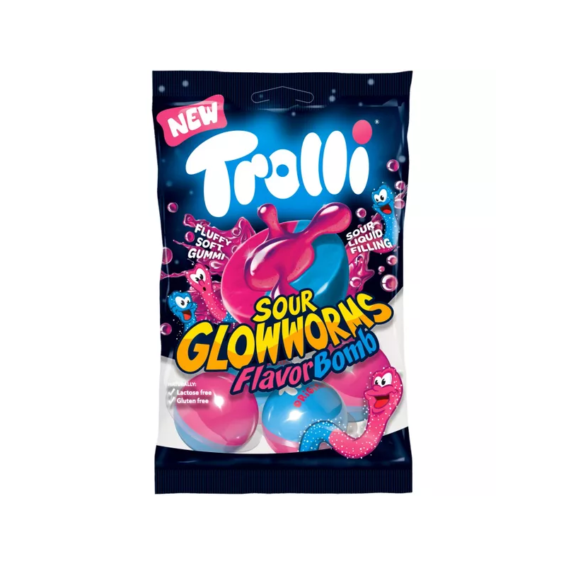 Guminukai TROLLI FLAVOR BOMB (SOUR GLOWWORMS), 75g