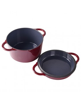 Apvalus emaliuotas ketaus puodas ZY12RKI