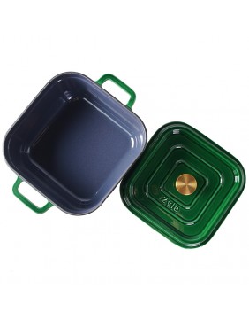 Keturkampis emaliuotas ketaus puodas ZY15GKI