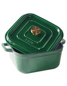 Keturkampis emaliuotas ketaus puodas ZY15GKI