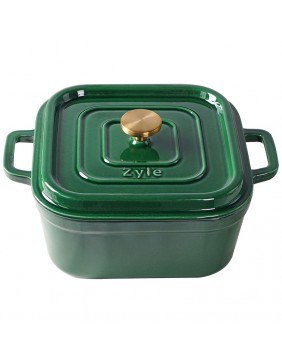 Keturkampis emaliuotas ketaus puodas ZY15GKI