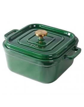 Keturkampis emaliuotas ketaus puodas ZY15GKI