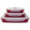 Sulankstomų silikonininių maisto dėžučių rinkinys, ZY603SBSET