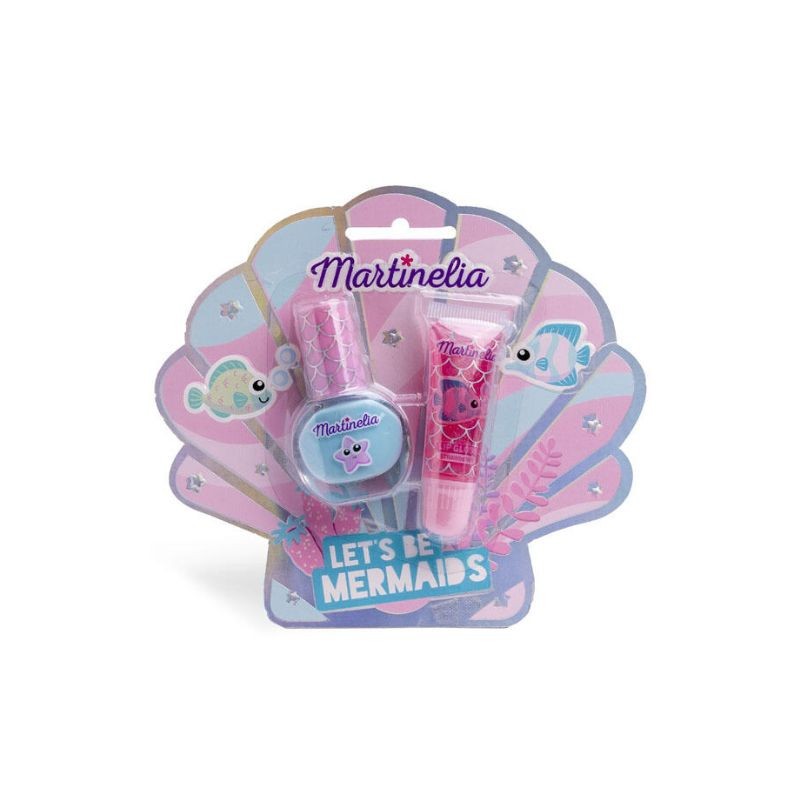 MARTINELIA kosmetikos rinkinys Let's Be Mermaids (nagų lakas, lūpų blizgesys)