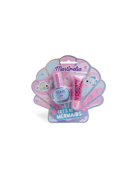 MARTINELIA kosmetikos rinkinys Let's Be Mermaids (nagų lakas, lūpų blizgesys)