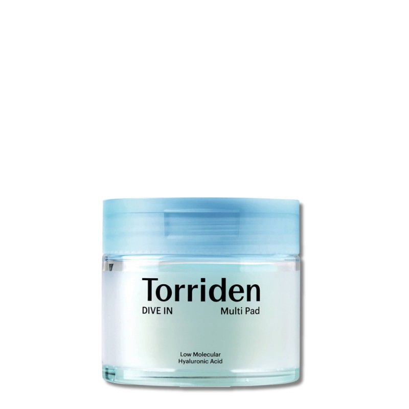 Torriden DIVE-IN Low Molecule Hyaluronic Acid Multi Pad - esencijos padeliai