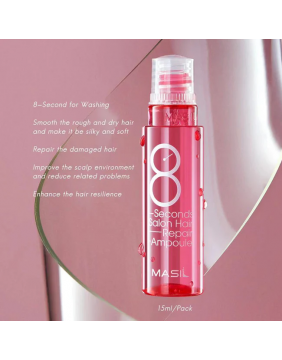 MASIL 8 seconds salon hair repair ampoule – greito poveikio atkuriamasis plaukų skystis ampulėse