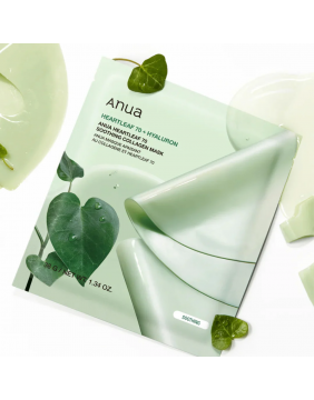 Anua hearleaf 70 soothing collagen mask - raminanti hidrogelio veido kaukė