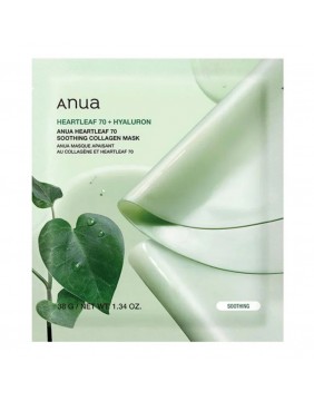 Anua Heartleaf 70 - raminančių kolageno kaukių rinkinys (4vnt)