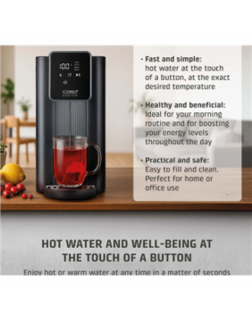 Caso Turbo Hot Water Dispenser | HW 616 | Water Dispenser | 2600 W | 2.5 L | Plastic/Stainless Steel | Black/Stainless Steel