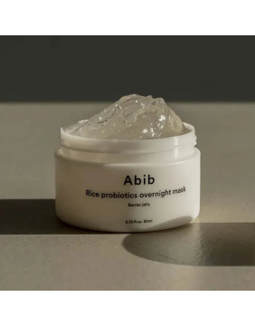 Abib - Rice Probiotics Overnight Mask Barrier Jelly - miego kaukė su probiotikais