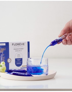 FLOREVE DRAGON POWER® SPIRULINE 2.0 – skystas spirulinos ekstraktas ampulėse su fitocianinu