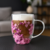 Termostiklinė stiklinė su gėlių kompozicija viduje (300 ml)