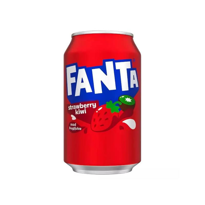 Gazuotas gaivusis gėrimas FANTA (BRAŠKIŲ IR KIVIŲ SK.), 330ml