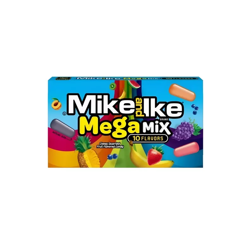 Kramtomi saldainiai MIKE AND IKE MEGA MIX, 120g