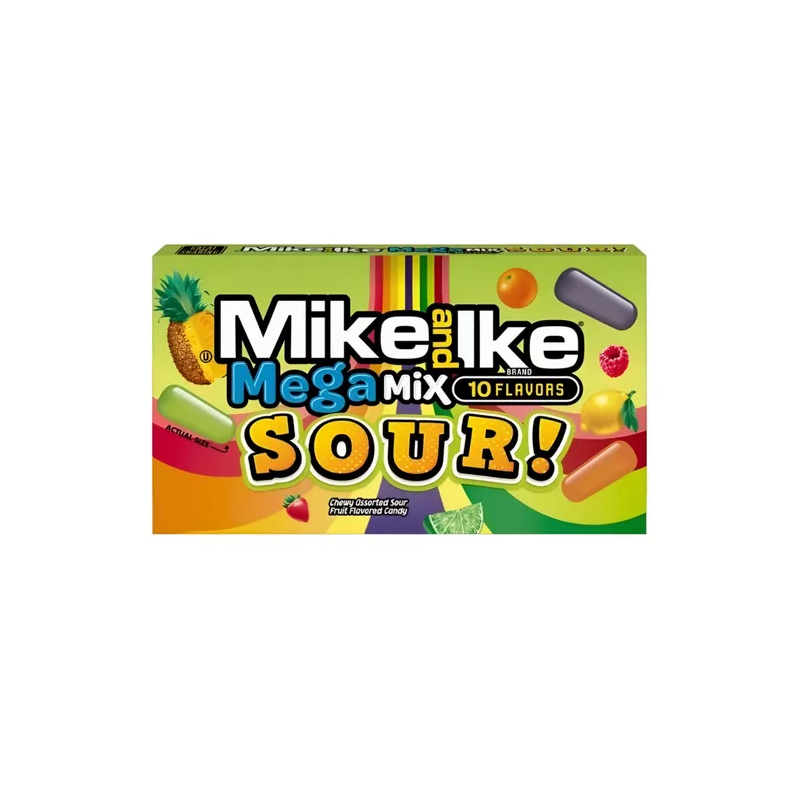 Kramtomi saldainiai MIKE AND IKE MEGA MIX (SOUR), 120g