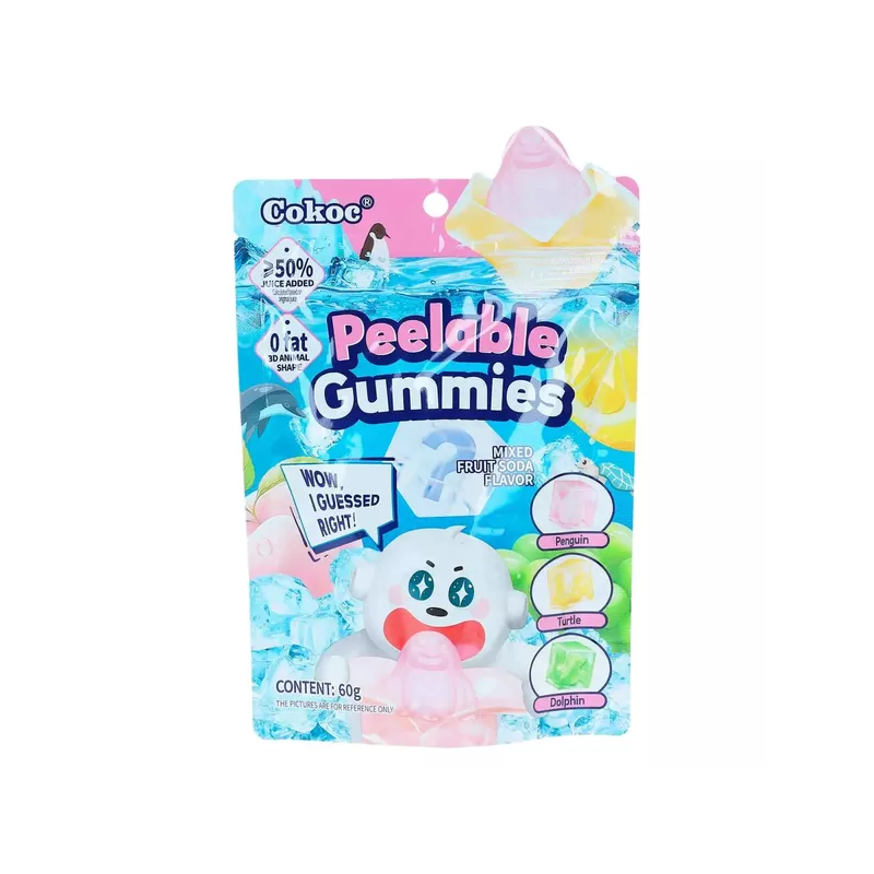 Guminukai COKOC PEELABLE GUMMIES (MIXED FRUIT SODA), 60g