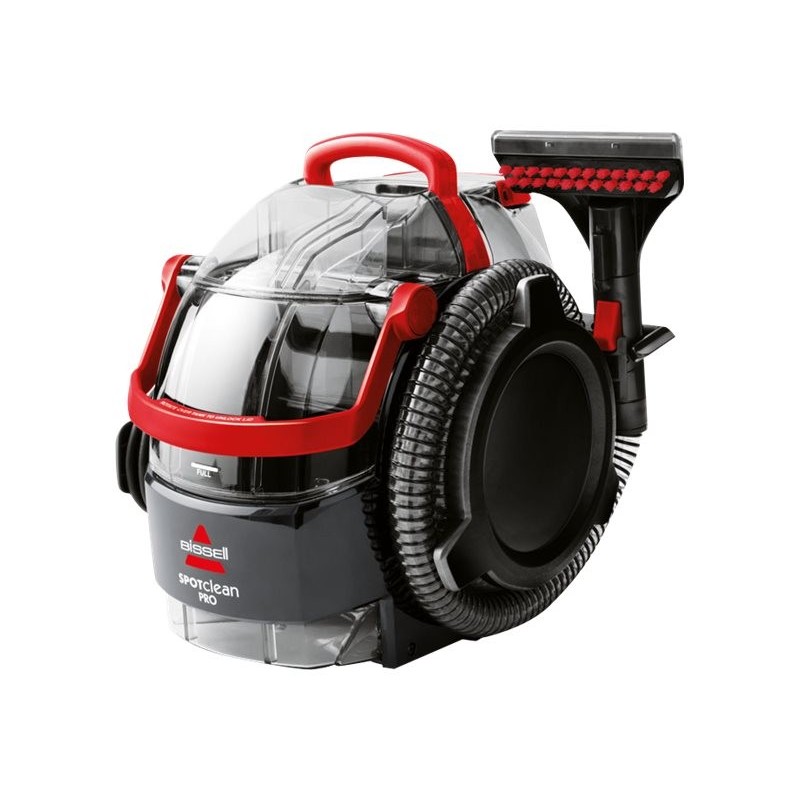 Bissell SpotClean Pro dėmių valymo siurblys su plovimo funkcija (750 W, raudonas/titanium)